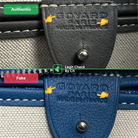 real vs fake goyard belt|goyard bag real thing.